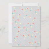 Moderne Kunst und Kunsthandwerk Party Einladung (Rückseite)