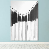 Moderne Kunst und unpersönliche Gesellschaft Leinwanddruck (Insitu (Holzboden))