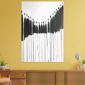 Moderne Kunst und unpersönliche Gesellschaft Leinwanddruck (Insitu (Wohnzimmer))