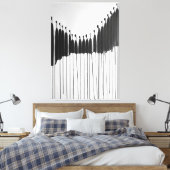 Moderne Kunst und unpersönliche Gesellschaft Leinwanddruck (Insitu (Schlafzimmer))