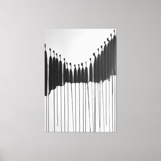 Moderne Kunst und unpersönliche Gesellschaft Leinwanddruck (Vorderseite)