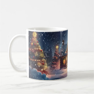Moderne Kunst Vibes, Weihnachten Kaffeetasse
