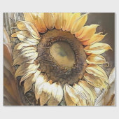 Moderne Kunst Vintag Sonnenblumen Sammlung Geschenkpapier (Flach)