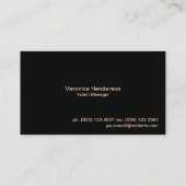 Moderne Kunst Visitenkarte (Rückseite)