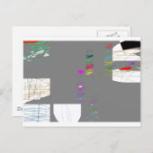 Moderne Kunst von Roy Postcard Postkarte (Vorne/Hinten)