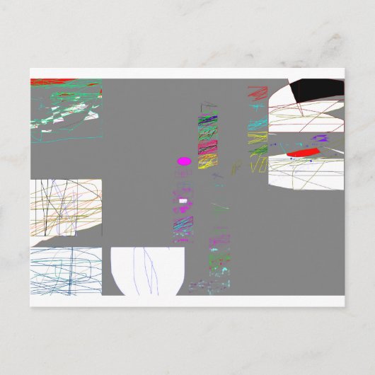 Moderne Kunst von Roy Postcard Postkarte (Vorderseite)