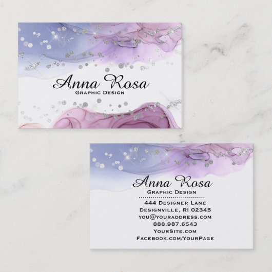 *~* moderne Kunstabstrakter Visitenkarte (Vorne/Hinten)