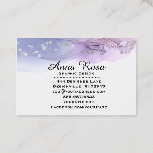 *~* moderne Kunstabstrakter Visitenkarte (Rückseite)