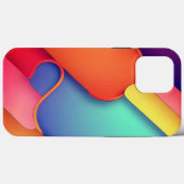 Moderne Kunstdesign-Falten der Farbe Case-Mate iPhone Hülle (Rückseite (Horizontal))