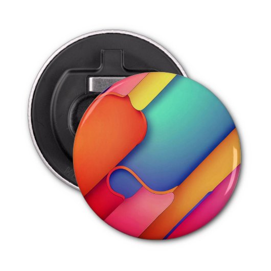 Moderne Kunstdesign-Falten der Farbe Flaschenöffner (Vorderseite)