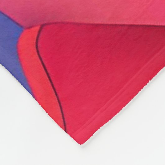 Moderne Kunstdesign-Falten der Farbe Fleecedecke (Ecke)