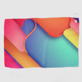 Moderne Kunstdesign-Falten der Farbe Golfhandtuch (Horizontal)