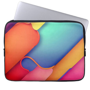 Moderne Kunstdesign-Falten der Farbe Laptopschutzhülle