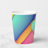 Moderne Kunstdesign-Falten der Farbe Pappbecher (Links)