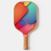 Moderne Kunstdesign-Falten der Farbe Pickleball Schläger (Vorderseite)