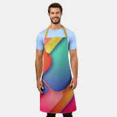 Moderne Kunstdesign-Falten der Farbe Schürze (Getragen)