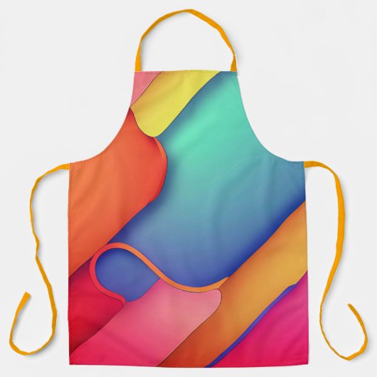 Moderne Kunstdesign-Falten der Farbe Schürze (Vorderseite)