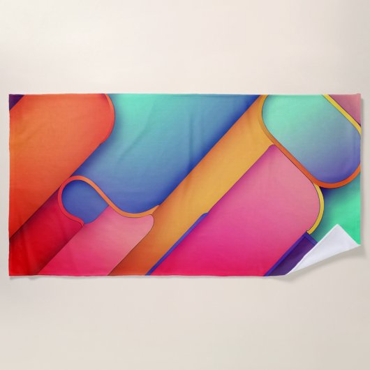 Moderne Kunstdesign-Falten der Farbe Strandtuch (Vorderseite)