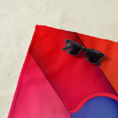 Moderne Kunstdesign-Falten der Farbe Strandtuch (Beispiel)