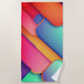 Moderne Kunstdesign-Falten der Farbe Strandtuch (Vorderseite)