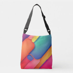 Moderne Kunstdesign-Falten der Farbe Tragetaschen Mit Langen Trägern