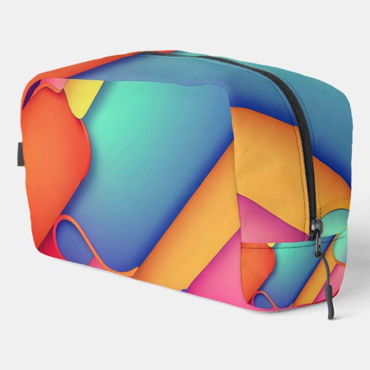Moderne Kunstdesign-Falten der Farbe Waschbeutel (Rechte Ecke)