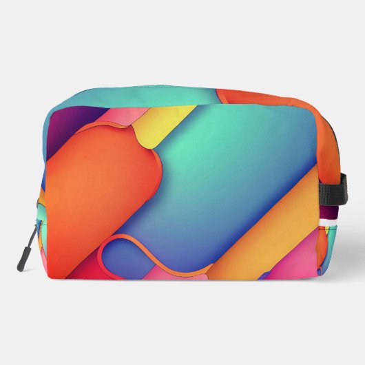 Moderne Kunstdesign-Falten der Farbe Waschbeutel (Rückseite)