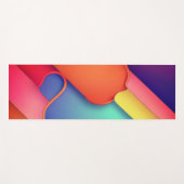 Moderne Kunstdesign-Falten der Farbe Yogamatte (Vorderseite (Horizontal))