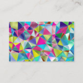 Moderne Kunstfarben Abstrakter Hintergrund Visitenkarte (Rückseite)