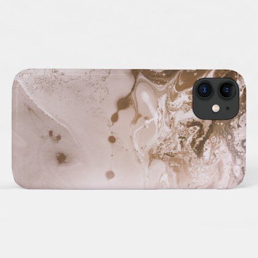 Moderne Kunstfilme Rosa Wirbel Case-Mate iPhone Hülle (Rückseite (Horizontal))