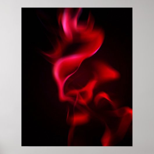 Moderne Kunstflamme Poster (Vorne)