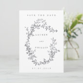 Moderne Kunstflorentechnik speichert die Datumskar Save The Date (Stehend Vorderseite)