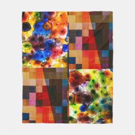 Moderne Kunstfusion Fleecedecke