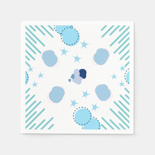 Moderne Kunstfusion Serviette (Vorderseite)