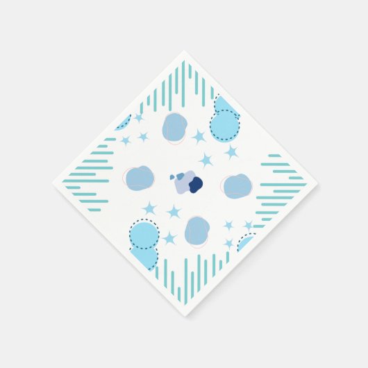 Moderne Kunstfusion Serviette (Ecke)