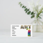 Moderne Kunstgalerie Visitenkarte (Stehend Vorderseite)