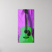 Moderne Kunstgitarre Leinwanddruck (Vorderseite)