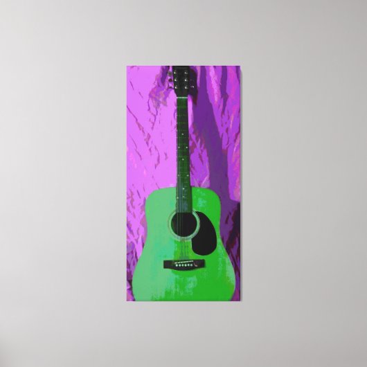 Moderne Kunstgitarre Leinwanddruck (Vorderseite)