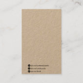 Moderne Kunstkrafträder für Verpackungskarten Visitenkarte (Rückseite)