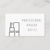 Moderne Künstlerin weiß und schwarz Visitenkarte (Vorderseite)