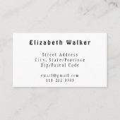 Moderne KünstlerInnen sind schwarz und rosa Visitenkarte (Rückseite)