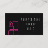 Moderne KünstlerInnen sind schwarz und rosa Visitenkarte (Vorderseite)