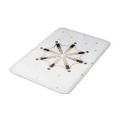 Moderne künstlerisch synchronisierte Schwimmer Gol Badematte (Schrägansicht)