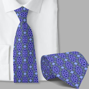 Moderne künstlerische dunkelblaue Krawatte mit Mus