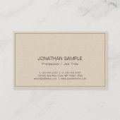 Moderne künstlerische Elite Design Premium Luxus Visitenkarte (Rückseite)