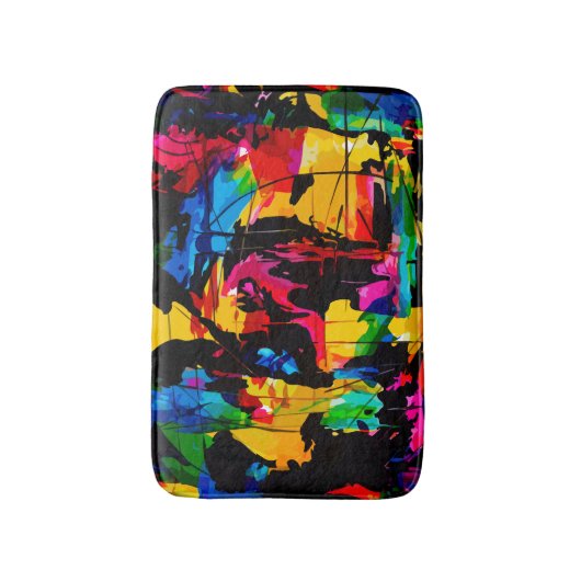 Moderne Künstlerische Farben Badematte (Vorderseite Vertikal)