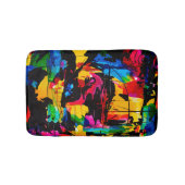 Moderne Künstlerische Farben Badematte (Vorderseite)