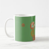 Moderne künstlerische Herbstfarbige Muster-Geburts Kaffeetasse (Links)
