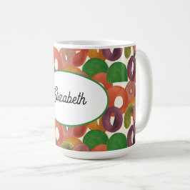Moderne künstlerische Herbstfarbige Muster Kaffeetasse