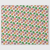 Moderne künstlerische herbstliche Farbgebung Geschenkpapier (Flach)